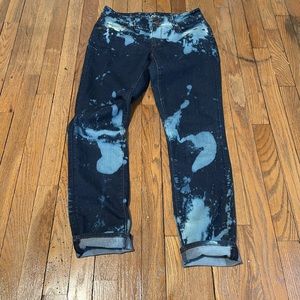 Loft Tye Dye Curvy Skinny Jeans